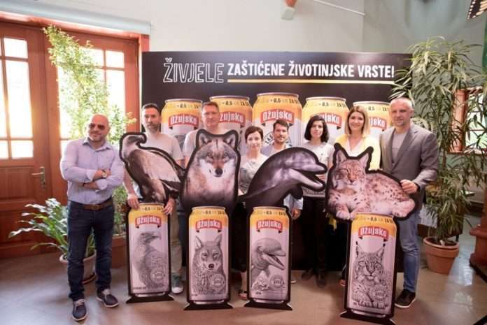 Predstavnici Zagrebačke pivovare i udruga uključenih u kampanju u društvu Renea Bitorajca i Antonije Mandić