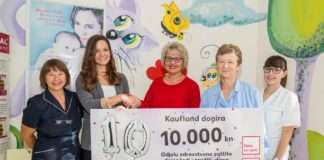 Kaufland povodom rođendana donirao 60.000 kuna bolnicama