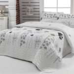 Set prošiveni prekrivač Double Atlantis White