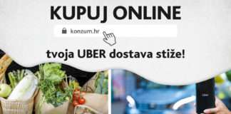 Konzum i Uber predstavljaju zajedničku uslugu dostave namirnica