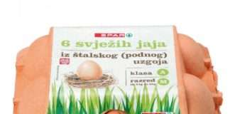 U SPAR-u isključivo jaja domaćih proizvođača s oznakom ‘Živjeti zdravo’