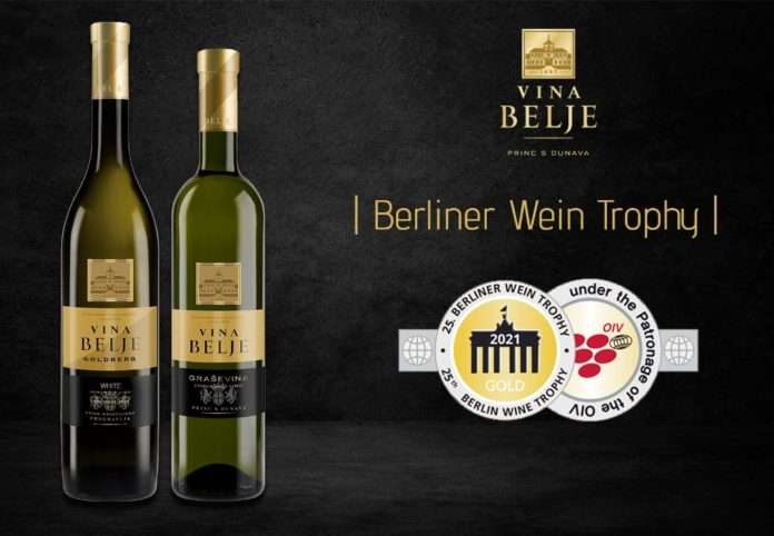 Vina Belje zlatna medalja Berliner 2021