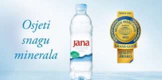 Prirodna mineralna voda Jana okrunjena svjetskim zlatom