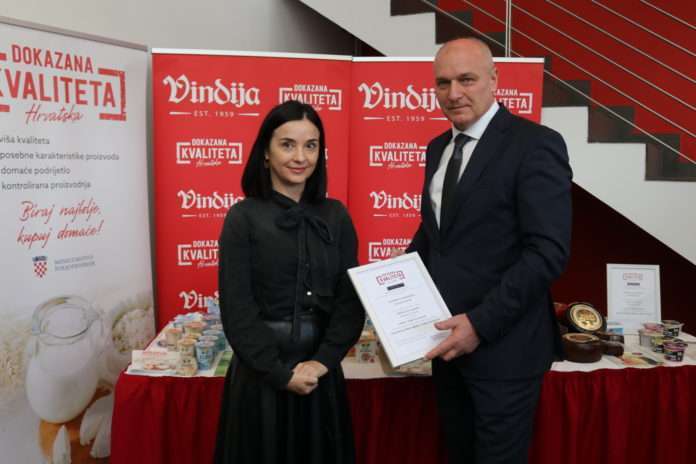 Ministrica poljoprivrede Marija Vučković i predsjednik Uprave Vindije Nenad Klepač