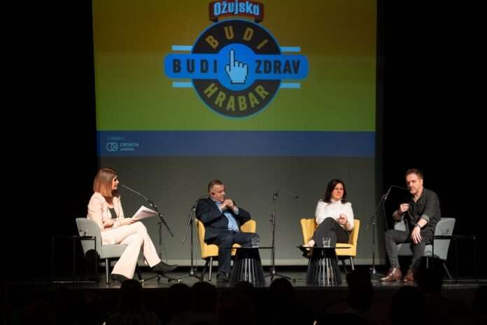 Moderatorica Antonija Mandić, predsjednik Uprave Miroslav Holjevac, direktorica marketinga Ana Štebih Pinjuh i kreativni direktor BBDO-a Almir Okanović