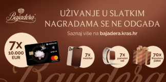 Bajadera časti neodgodivo dobrim i vrijednim nagradama
