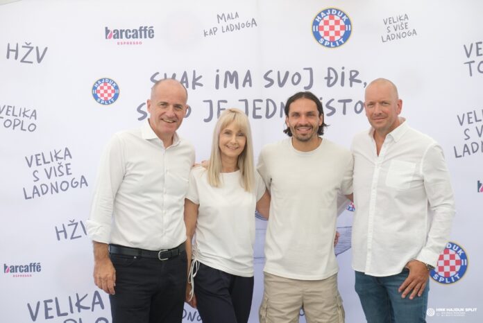 Srećko Nakić, Potpredsjednik Atlantic Grupe za Distribuciju, Marinka Akrap, članica Uprave HNK Hajduk, Filip Krovinović, nogometaš HNK Hajduk, Tomislav Krpina, Barcaffe