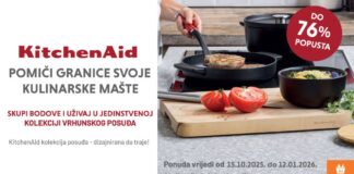 U najnovijem programu vjernosti Studenca kupci mogu ostvariti do 76 posto popusta na KitchenAid posuđe